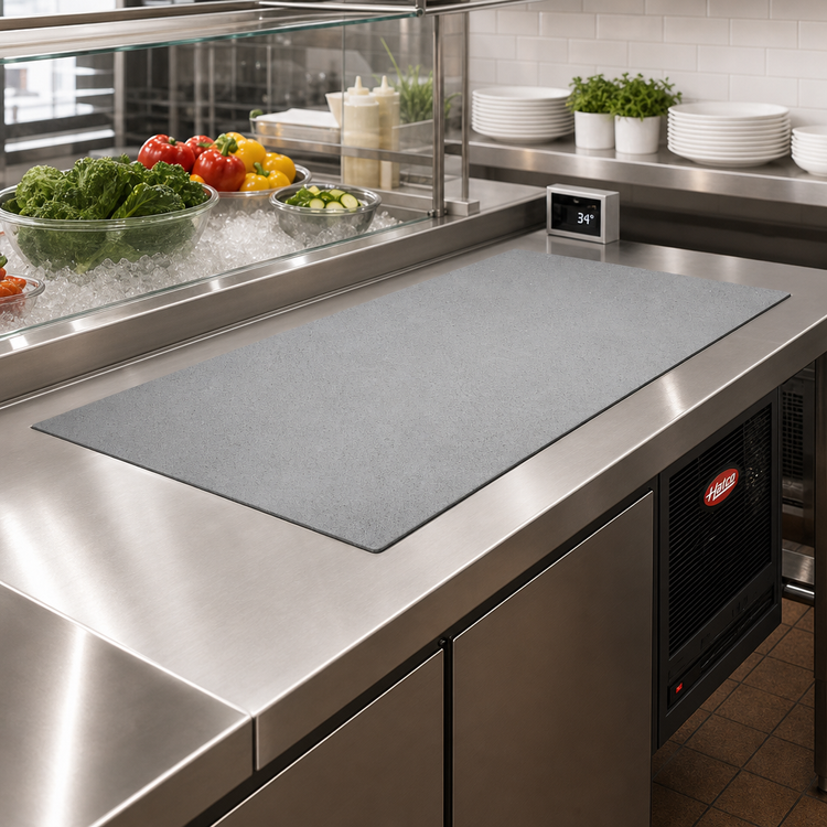 Product image #2 for Hatco Cold Simulated Stone Built-In Flush Top Remote Refrigerated Shelf, 48-Inch x 24-Inch
