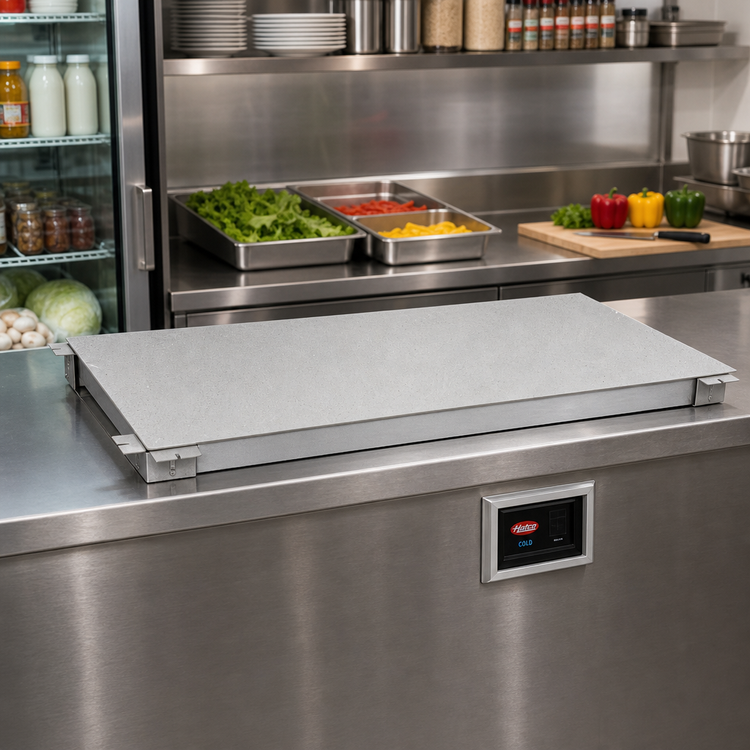 Product image #2 for Hatco Cold Simulated Stone Built-In Flush Top Remote Refrigerated Shelf, 48-Inch x 24-Inch