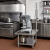 Thumbnail image #2 for Advance Tabco 36 Inch x 30 Inch 304 Stainless Steel Equipment Stand with Utensil Rack and Adjustable Undershelf