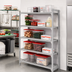Thumbnail image #3 for Cambro Camshelving Premium 24 x 48 x 64-Inch 5-Tier Vented Add-On Polymer Shelving Unit