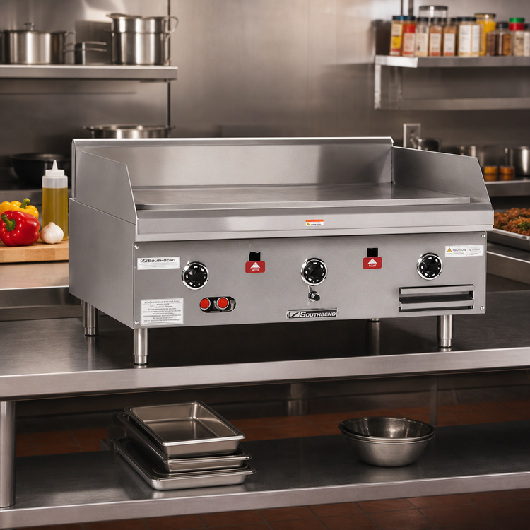 Product image #2 for Southbend HDG-24V 24-Inch Countertop High Volume Gas Griddle with Thermostatic Controls and Integrated Stand