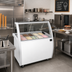 Thumbnail image #2 for 8-Tub Front-of-House Ice Cream or Gelato Dipping Cabinet Freezer, 53-Inch Wide, White, 115V