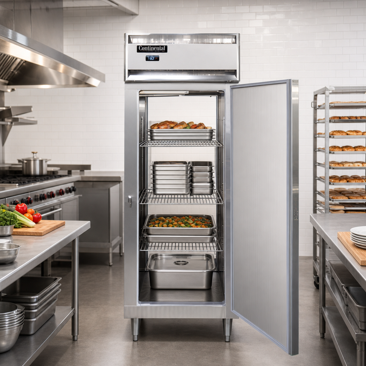 Product image #2 for Continental Refrigerator DL1WE-PT One-Section Extra Wide Pass-Thru Heated Holding Cabinet
