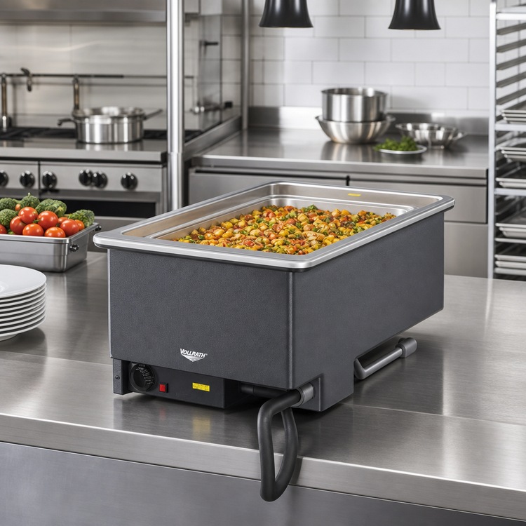 Product image #2 for Vollrath Drop-In Electric Insulated Hot Food Well Unit, 1 Full-Size Pan, Wet Operation