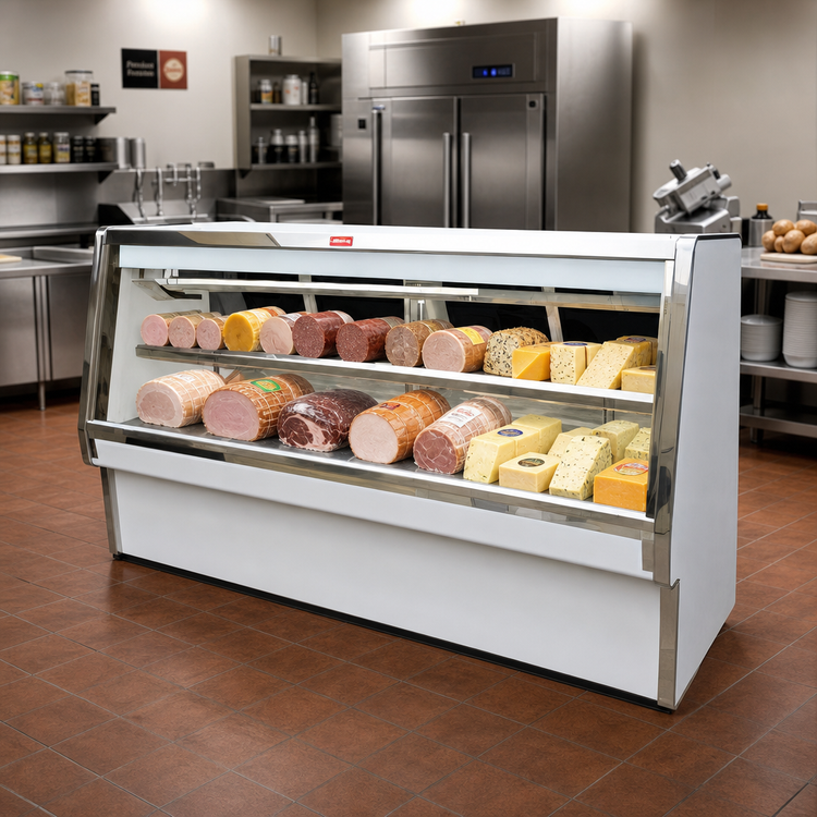 Product image #2 for Howard-McCray 34E Series Double Duty Remote Deli Meat & Cheese Service Case, 124-1/2 Inch, LED Lighting