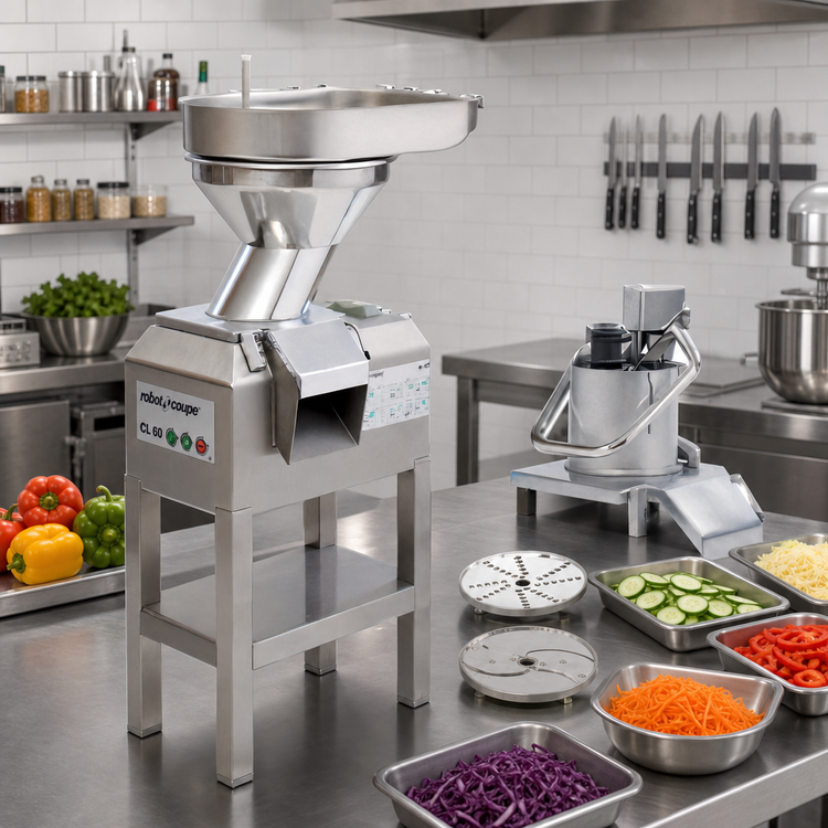 Product image #2 for Robot Coupe CL60 Two-Speed Vegetable Prep Machine with Automatic and Pusher Feed Heads