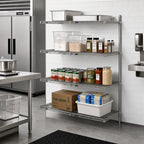 Thumbnail image #2 for Metro Super Erecta AN426BR Add-On Wire Shelving Unit, 30"W x 21"D x 63"H, 4 Shelves, Zinc Finish