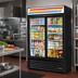 Thumbnail image #2 for True 54 1/8 Inch 2-Section 8-Shelf Sliding Door Glass Door Merchandiser Refrigerator