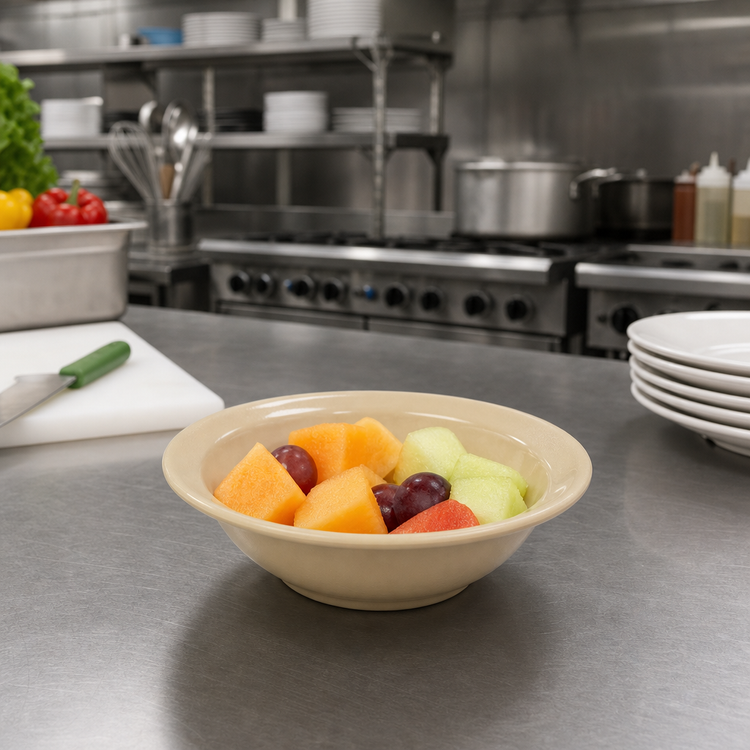 Product image #3 for Dallas Ware Melamine Fruit Bowl, 4-3/4 Oz., 4-1/2 Inch Diameter, Tan
