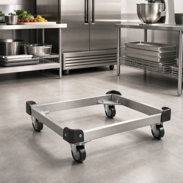 Product image #2 for Metro 24" x 24" Stainless Steel Truck Dolly Frame with Corner Bumpers