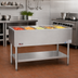 Thumbnail image #2 for Eagle Group CP-5 Stationary Ice-Cooled 5-Pan Open Base Cold Pan Serving Counter