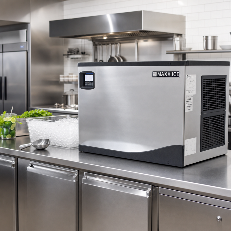 Product image #2 for Maxx Ice MIM370NH 30-Inch Modular Half Dice Cube Ice Maker, Air-Cooled, Self-Contained