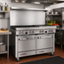 Thumbnail image #2 for Southbend S-Series 48-Inch Gas Restaurant Range with Thermostatic Griddle, Convection Oven, and Cabinet Base