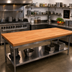 Thumbnail image #2 for Boos Block American Cherry Edge Grain Kitchen Countertop, 84 x 25 x 1-1/2 Inch, Varnique Finish
