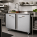 Thumbnail image #2 for Traulsen Dealer's Choice 48-Inch Two-Section Reach-In Undercounter Freezer with Left/Right Hinged Solid Doors