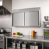 Thumbnail image #2 for 72 Inch Wall-Mounted Stainless Steel Wall Cabinet with Sliding Doors