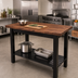 Thumbnail image #3 for John Boos American Black Walnut Edge Grain Wood Top Work Table with Slatted Undershelf, 60 x 30 Inches
