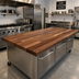 Thumbnail image #2 for Boos Block 60-Inch x 27-Inch American Black Walnut Blended Edge Grain Kitchen Countertop with Varnique Finish