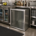 Thumbnail image #2 for BK Resources Stainless Steel Freestanding Underbar Cabinet, 24 x 24 Inch Open Front Base