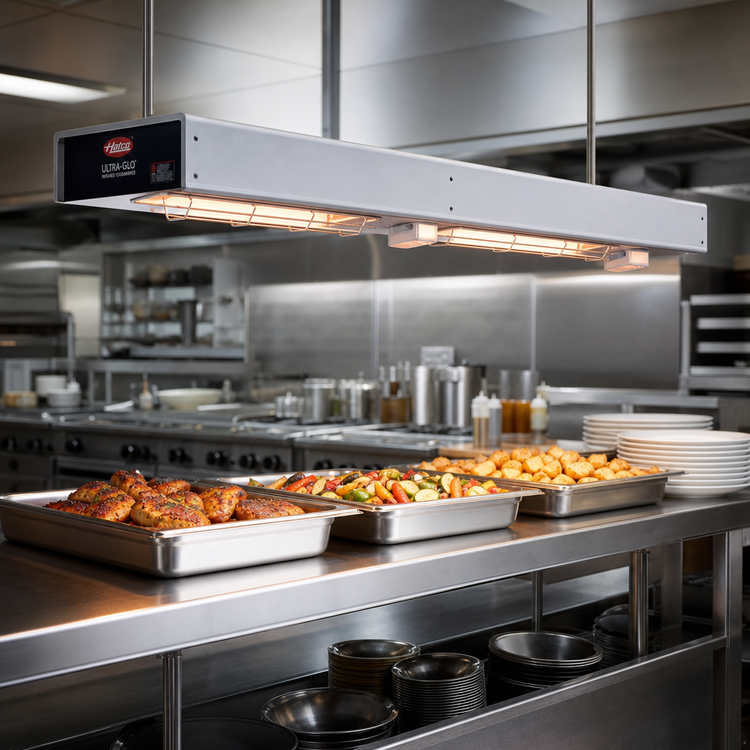 Product image #2 for Hatco Ultra-Glo UGA-48D3 48-Inch Double Ceramic Tile Infrared Strip Heat Lamp Foodwarmer