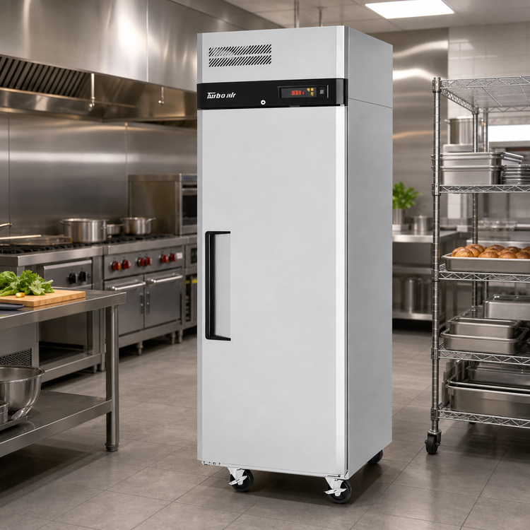 Product image #2 for Turbo Air M3 Series 1-Section Reach-In Heated Holding Cabinet, 22.7 Cu. Ft., Solid Reversible Door, Stainless Steel