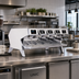 Thumbnail image #2 for UNIC Epic 3 White 3-Group Automatic Commercial Espresso Machine with 14.3-Liter Boiler