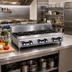 Thumbnail image #2 for Imperial 48-Inch Gas Countertop Hotplate with 4 Open Burners and 4 Step-Up Burners