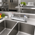 Thumbnail image #2 for T&S Brass B-1120-CR-LN 8-Inch Center Deck Mount Workboard Faucet, Less Nozzle