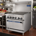 Thumbnail image #2 for Turbo Air Radiance Heavy Duty 36-Inch LP Gas Commercial Range with Radiant Charbroiler Top and Standard Oven Base