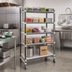 Thumbnail image #2 for Cambro Camshelving Elements XTRA Series High Density Top Rail 5-Tier Mobile Starter Unit