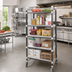 Thumbnail image #2 for Cambro Camshelving Elements XTRA Series High Density Top Rail 5-Tier Mobile Starter Unit