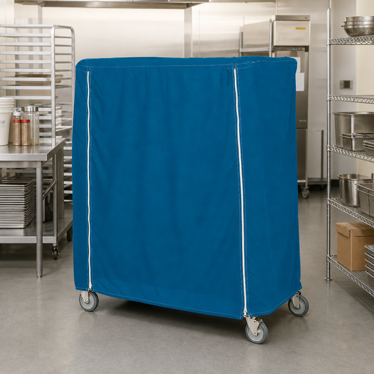 Product image #2 for Metro Queen Mary & Banquet Cart Cover, 36 x 18 x 62 Inch, Uncoated Denier Nylon, Mariner Blue
