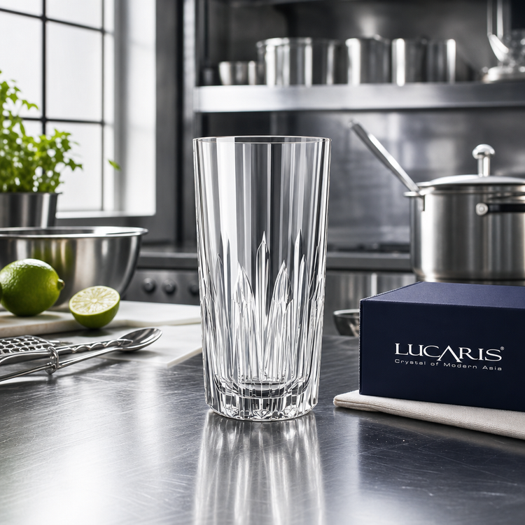Product image #2 for Lucaris Pavilion Dazzle Hi Ball Glass, 11-7/8 oz.