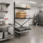 Thumbnail image #2 for Metro SmartLever SM763030-ADD Cantilevered Shelving Add-On Kit, 76-3/8 in. High, for 30 x 30 in. Shelves, Epoxy-Coated Steel