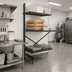 Thumbnail image #2 for Metro SmartLever 76-3/8 Inch High Cantilevered Shelving Add-On Kit for 30 x 30 Shelves