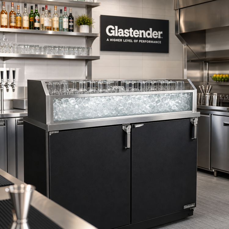 Product image #2 for Glastender 42 Inch W x 24 Inch D Back Bar Glass Ice Display Unit