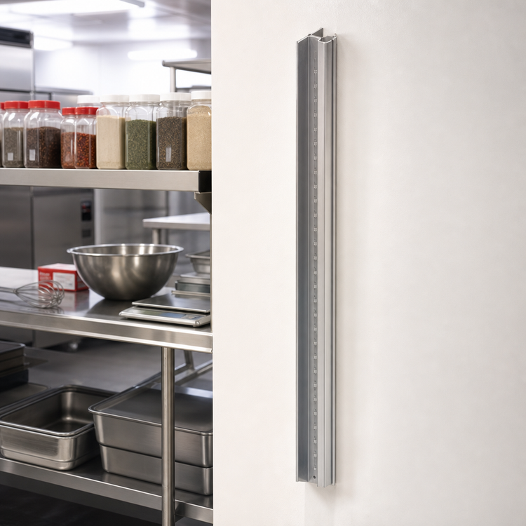 Product image #2 for Eagle Group 36-Inch NSF Stainless Steel Standard Wall-Mounted Cantilever Shelving Upright