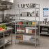 Thumbnail image #2 for Steel Works Stainless Heavy-Duty 5-Tier Stationary Chrome Wire Shelving Unit, 30 x 14 x 84 Inches