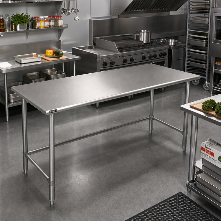 Product image #2 for Eagle Spec-Master 48 Inch x 24 Inch 14-Gauge Stainless Steel Work Table