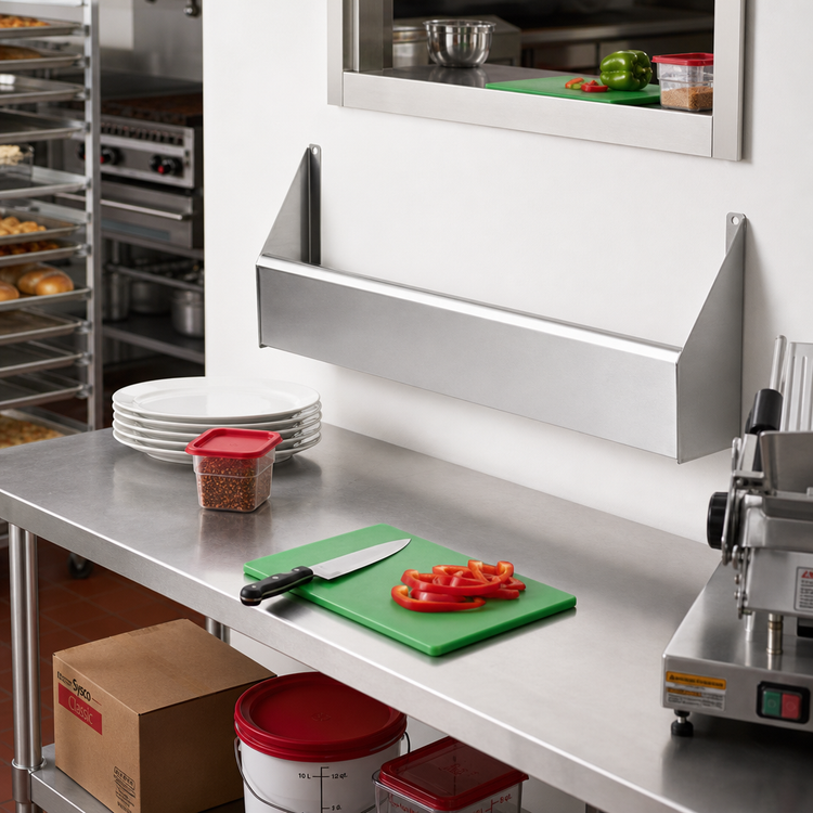 Product image #2 for CHOICE 45-Inch Single Stainless Steel Speed Rail with Keyhole Mounting