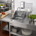 Thumbnail image #2 for John Boos Pro-Bowl Drop-In Hand Sink, 1-Compartment, 10 x 14 x 5 Bowl, Stainless Steel