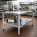 Thumbnail image #2 for New Age Aluminum Knock-Down Undershelf for 60 Inch W x 30 Inch D Work Tables
