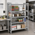 Thumbnail image #3 for Cambro Camshelving Premium 4-Tier Stationary Starter Unit, 18 x 72 x 64, 3 Vented + 1 Solid Shelves
