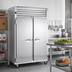 Thumbnail image #2 for Traulsen Spec-Line 52-Inch Two-Section Remote Reach-In Freezer with Narrow Half-Height Solid Doors