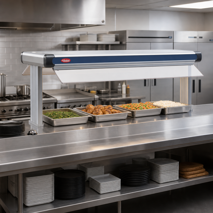 Product image #2 for Hatco GR2A-84D3 Glo-Ray Designer Dual Unlighted Infrared Strip Heater, 87.5 Inch Wide, 3-Inch Spacing, 3 kW, Aluminum