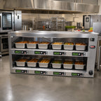 Thumbnail image #2 for Carter-Hoffmann (Middleby) M243P-2T Pass-Through Hot Well Holding Cabinet, 8-Pan, Programmable Digital Controls, Stainless Steel