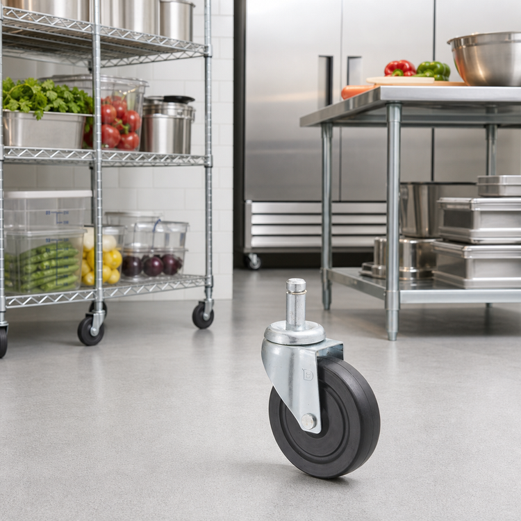 Product image #2 for Winco 5-Inch Stem Caster for Wire Shelving, Without Brake