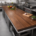 Thumbnail image #2 for Boos Block Full-Length Edge Grain American Black Walnut Kitchen Countertop, 120 x 27 x 1-1/2 Inch, Varnique Finish