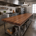 Thumbnail image #2 for Boos Block American Black Walnut Edge Grain Kitchen Countertop with Varnique Finish, 144 x 36 x 2-1/4 Inches