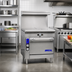 Thumbnail image #2 for Imperial Spec Series 36-Inch Heavy Duty Gas French Top Range with Two 18-Inch Tops and Open Cabinet Base